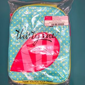 Thirty-One Bird Tweet Heart Chill-icious Sac lunch tote